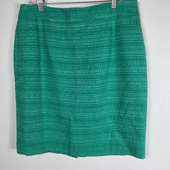 Banana Republic Dresses & Skirts - Banana Republic Green Tweed Pencil Skirt Size 12 Xmas Office
